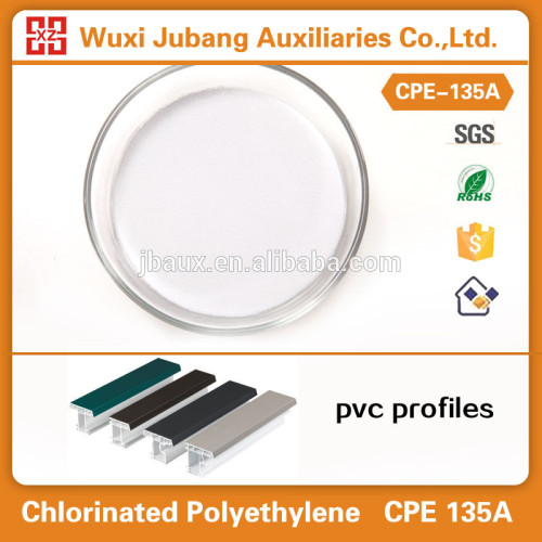 China química de polietileno clorado cpe  135 para o perfil do pvc