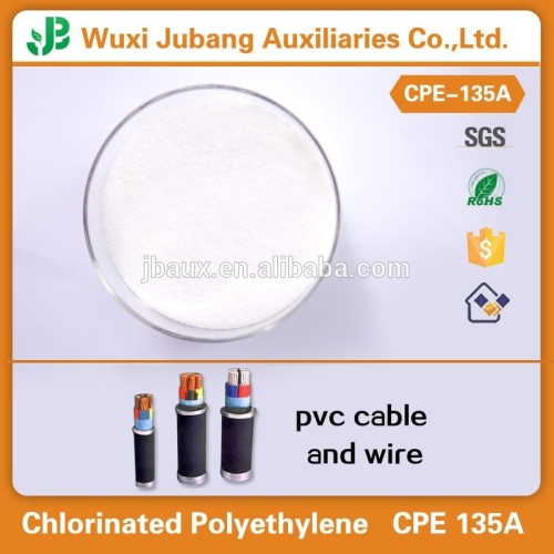 Materia prima para PVC y productos de caucho, clorado addtive CPE 135A