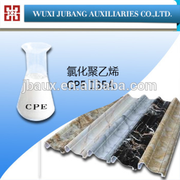 Agent auxiliaire chimique polyéthylène chloré CPE 135A pour tous les produits en PVC