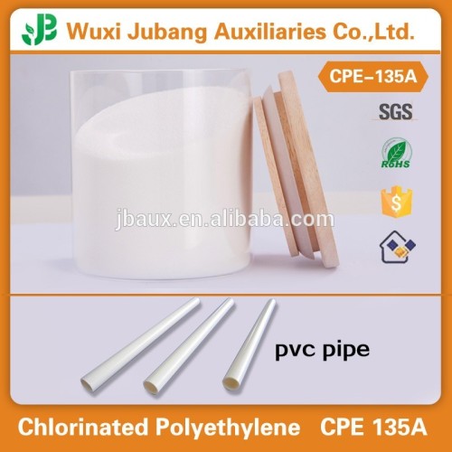Raccord DE tuyau de PVC Additifs CPE135A blanc poudre ventes chaudes de haute qualité