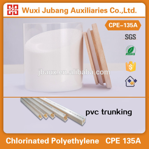 Pvc impact modificateur polyéthylène chloré cpe135a pour PVC trunking