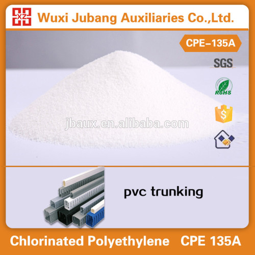 Pvc impact modificateur polyéthylène chloré cpe135a pour PVC trunking