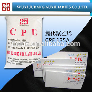 Pvc impact modificateur polyéthylène chloré CPE 135A