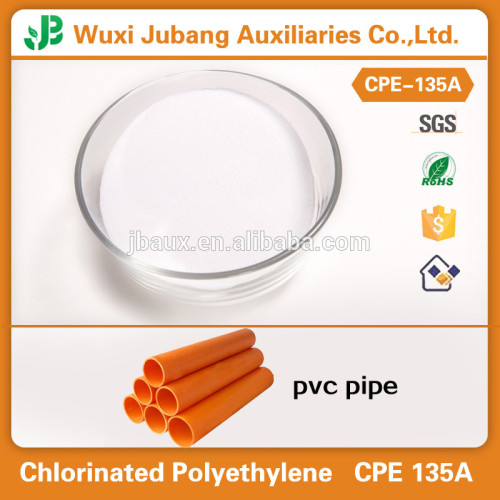 Aditivos químicos cpe135a para tubo de pvc pó branco