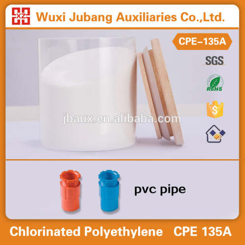 Agentes Auxiliares de plástico, polietileno clorado cpe para tubo de pvc