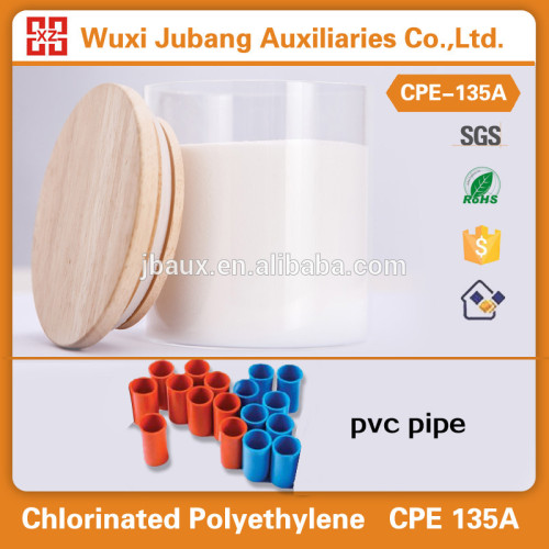Agentes Auxiliares de plástico, polietileno clorado cpe para tubo de pvc