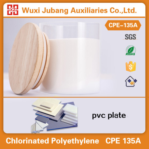 Plástico auxiliar agentes cpe-135a primeiro grau placas de pvc