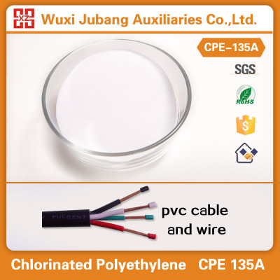 염소화 폴리에틸렌, cpe135, 훌륭한 인성 PVC 케이블 및 와이어