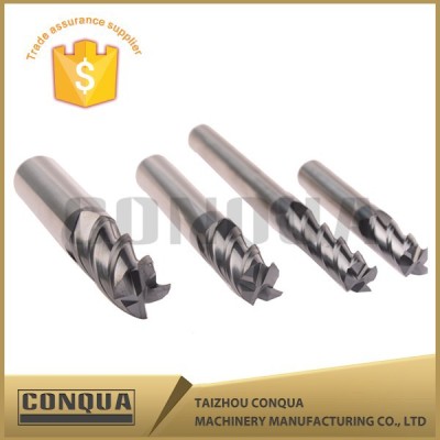 hss 4flute rounded corners staggered milling cutter