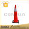 black rubber traffic cone
