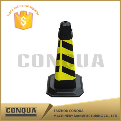 black base rubber traffic cone black