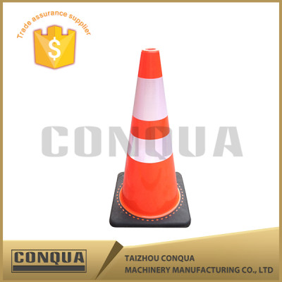 rubber base pvc yellow traffic cone