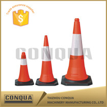 70cm rubber base pvc traffic cone