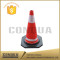 70cm rubber base pvc traffic cone
