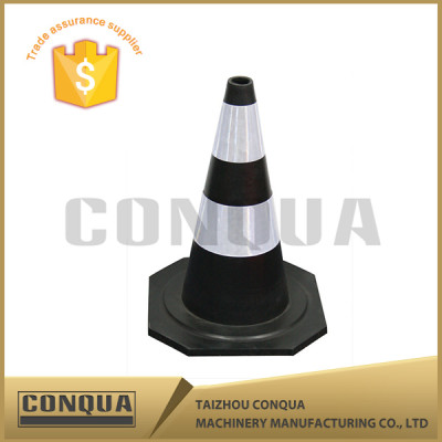 30cm black pvc traffic cone