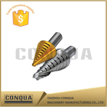tungsten steel bright finished straight flute step drill bits