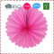 30CM Pink and Fuchsia Tissue Paper Fan Set of 6pcs