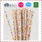 25pcs Vintage Floral Pattern Straws