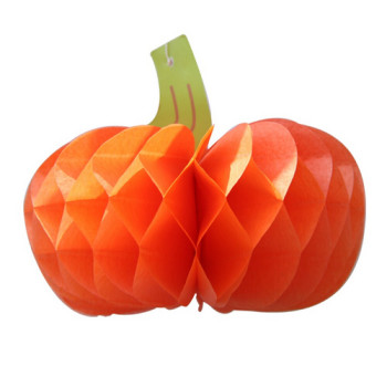 Honeycomb Pumpkin Halloween Decoration