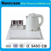 B-K12 hotel supplies electric plastic kettle service tray and sachet holder