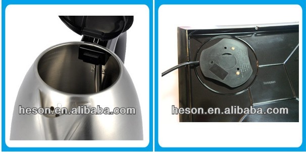 hotel room guest supplies stainless steel electric kettle with amenity tray set for guest room/mini stainless steel electric ket