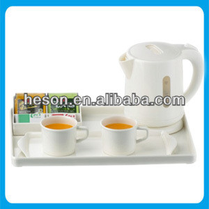 Hotel room amenity Electric Kettle with Welcome Tray