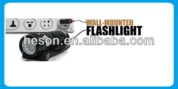 Hotel equipment Rechargeable Emergency torch light hotel flashlight