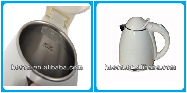 stainless steel hotel supplies/hotel kettle tray set plastic/double tea pot kettle set
