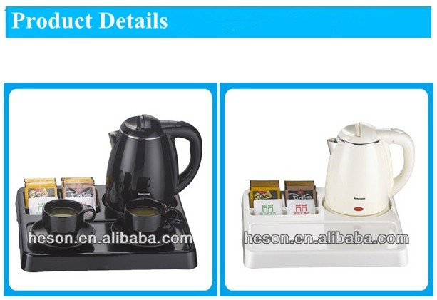Hotel furniture for sale electric water kettle tray set