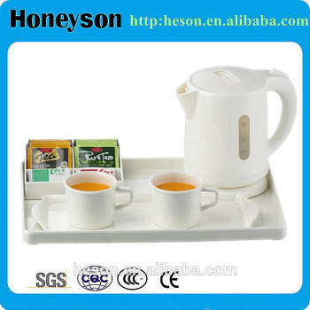 hotel supplies melamine tray/electric kettle and teapot set/cheap and quality hotel products