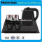 stainless steel gas water kettle/melamine hotel kettle tray set,hotel electric kettle set