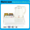 5 star hotel furniture electric stainless steel kettle tray set