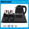 Hotel products stainless steel electric kettle tray set/hotel guest room amenities