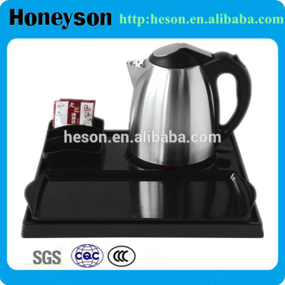 Hotel guest room tea pot and kettle set/buffet server warming tray