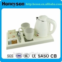 Hotel plastic electric water kettle tray set