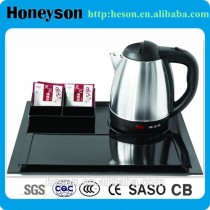 Hotel amenities and restaurant tea sets with logo