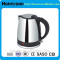 #304 stainless steel hotel electric water kettle 1.2L with water indictor/water gauge