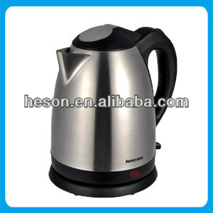 hotel and restaurant supplies stainless steel 1.2lt electric water Stainless Steel Kettle pot for hotels