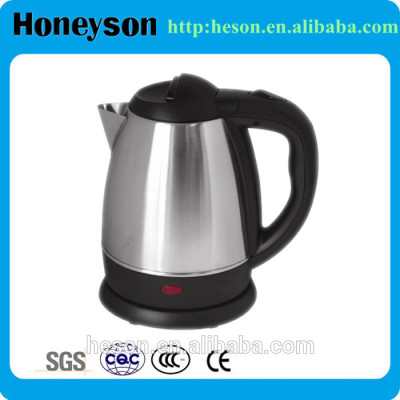 hotel supply competitive price stainless steel electric water kettle pot 1.2ltr in high quality for guest room