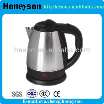 electric stainless steel samovar/hotel supplies 1.2l Stainless Steel electric boil kettle/boiler for hotels guest room