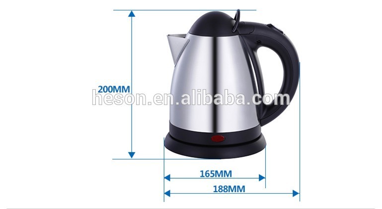 electric stainless steel kettle/electric kettle with amenity tray/small stainless steel electric kettle