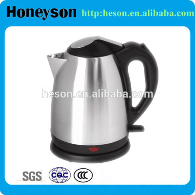stainless steel 1.2lt electric water Stainless Steel boil kettle pot for hotels,electric soup pot stainless stee