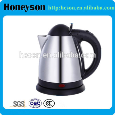 electric stainless steel kettle/electric kettle with amenity tray/small stainless steel electric kettle