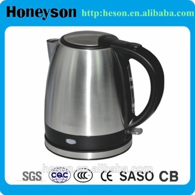 Hotel stainless steel electric kettle 1.2L electric water kettle for hotel guest room
