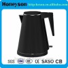 1.2L Double body stainless steel black kettle for hotel