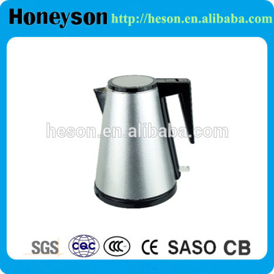 hot sale hotel electric kettle 1.2L double shell body stainless steel