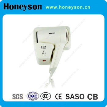 1200w Hotel Wall mounted hanging Electric hair dryer Professional for hotel supply