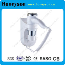 Professional 1600W wall mount hair dryer for hotel supply
