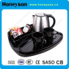 Honeyson #304 electric kettle with tray set for hotel products