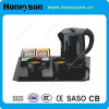 Cheap and quality kettle with plastic tray set hotel supplies manufacturer